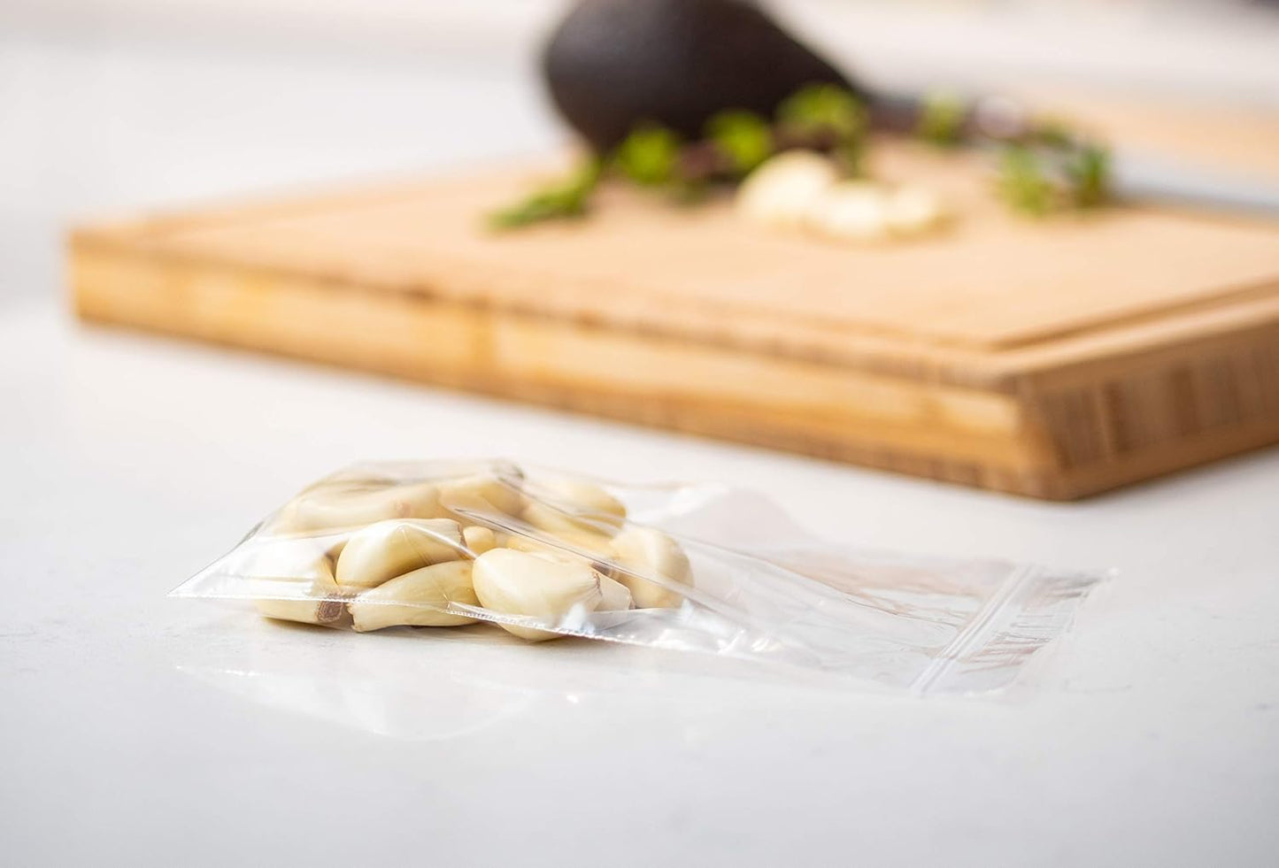 Clear Recloseable Top Seal Zipper Bag for Vegetables Food Organizing Storage Standard Strength - 2" x 3" - Pack of 100 - 2 Mil