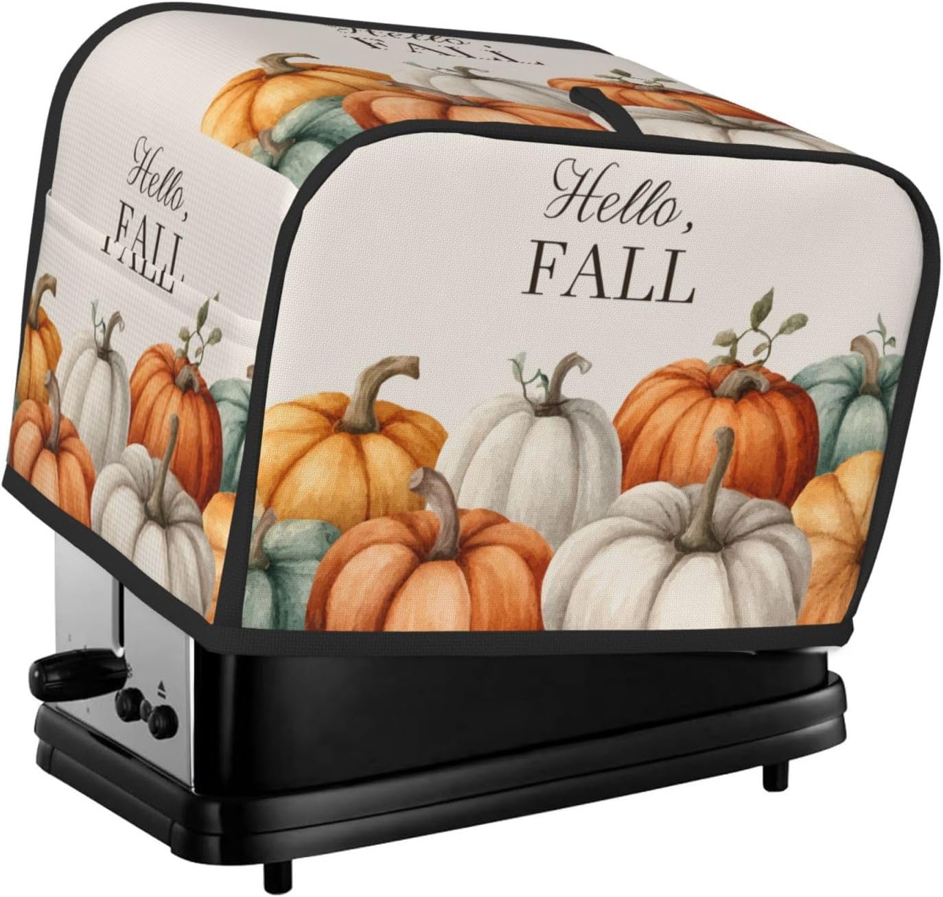 Toaster Cover 2 Slice Pumpkin Fall Autumn Thanksgiving Kitchen Small Appliance Covers with Pockets Dust and Fingerprint Protection