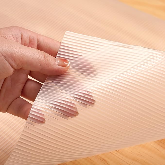 Shelf Liner,Non-Adhesive Drawer Liner,Food-Grade Material for Kitchen Cabinets Liner,Non-Slip Cupboard Liners Kitchen Drawer Liners Bathroom Shelves Liners (12 inches x 20 Feet x 2 Rolls)