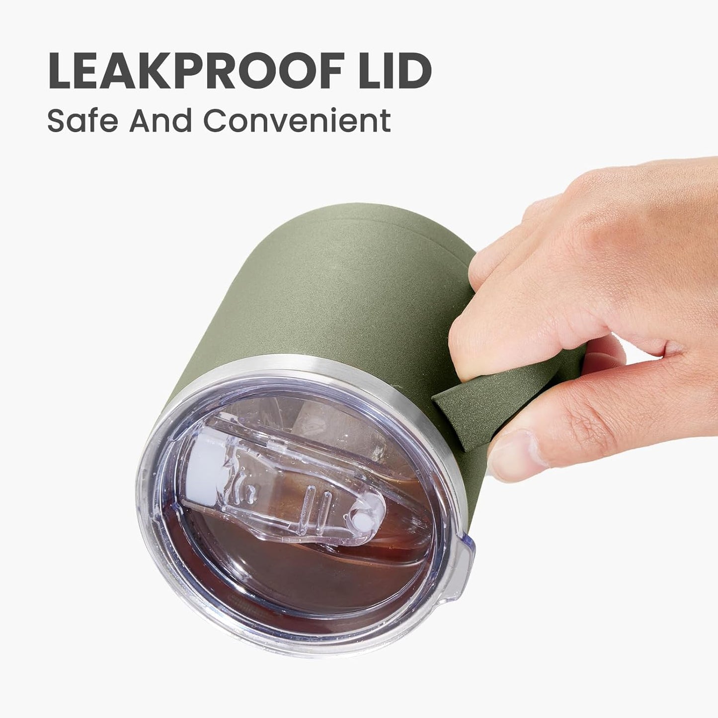 MEWAY 12oz Coffee Mug With Handle 4 Pack Bulk,Stainless Steel Insulated Travel Tumblers With Sliding Lid,Double Wall Vacuum Camping Cup for Hot & Cold Drinks Tea (Multicolor,Set of 4)