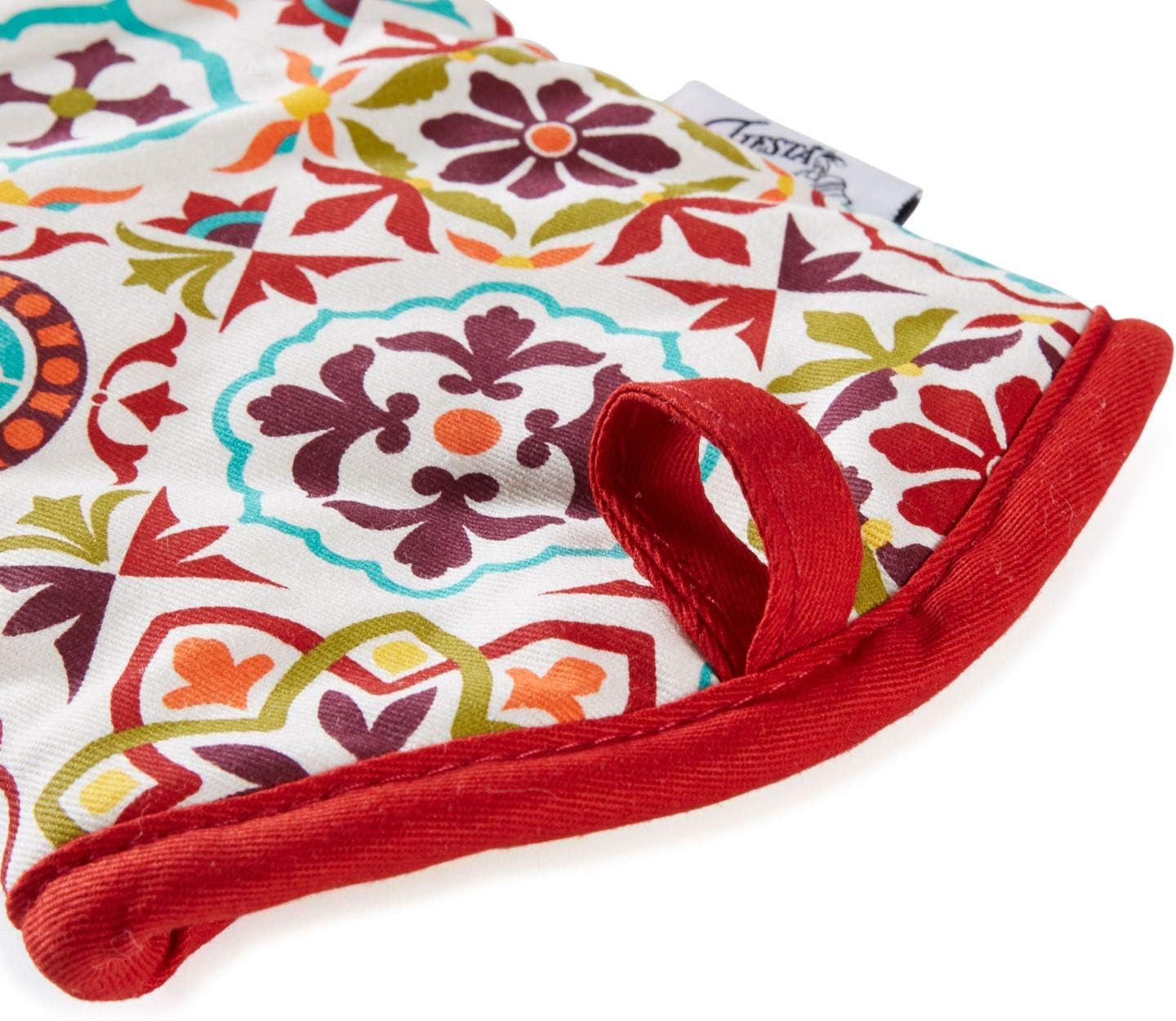 Fiesta Worn Tiles Oven Mitt & Pot Holder, Multi, 2 Piece