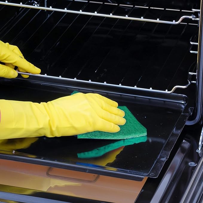 50pcs Heavy Duty Scouring Pads,4 x 6 x 0.35 Inches Green Reusable Household Scrubing Pad,Non-Scratch Thickening Cleaning Dishware Scrub Pads for Home Kitchen Utensils,Pots and Pans and Metal Grills