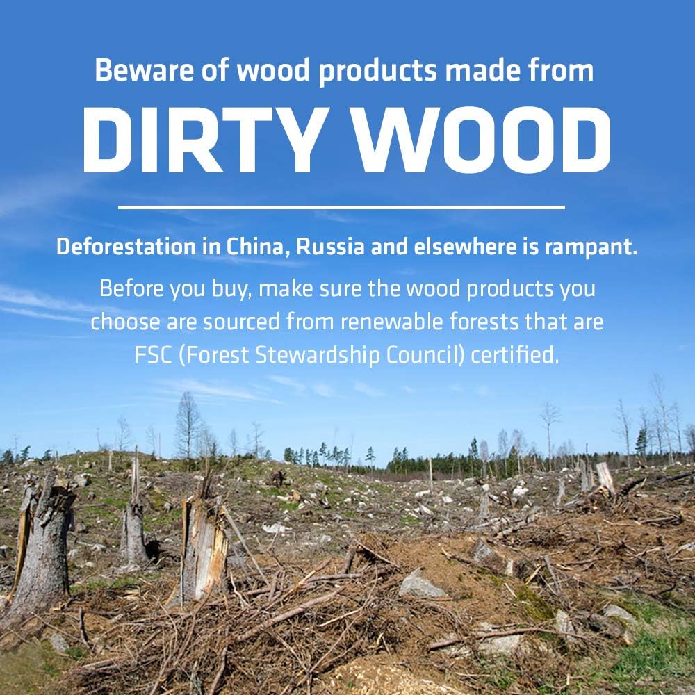 Disposable Wooden Cutlery Set - 100% Home Compostable - 2000 Knives, 6.5" Wooden Knives, Eco-Friendly, Organic, Sustainable and Carbon Neutral Certified