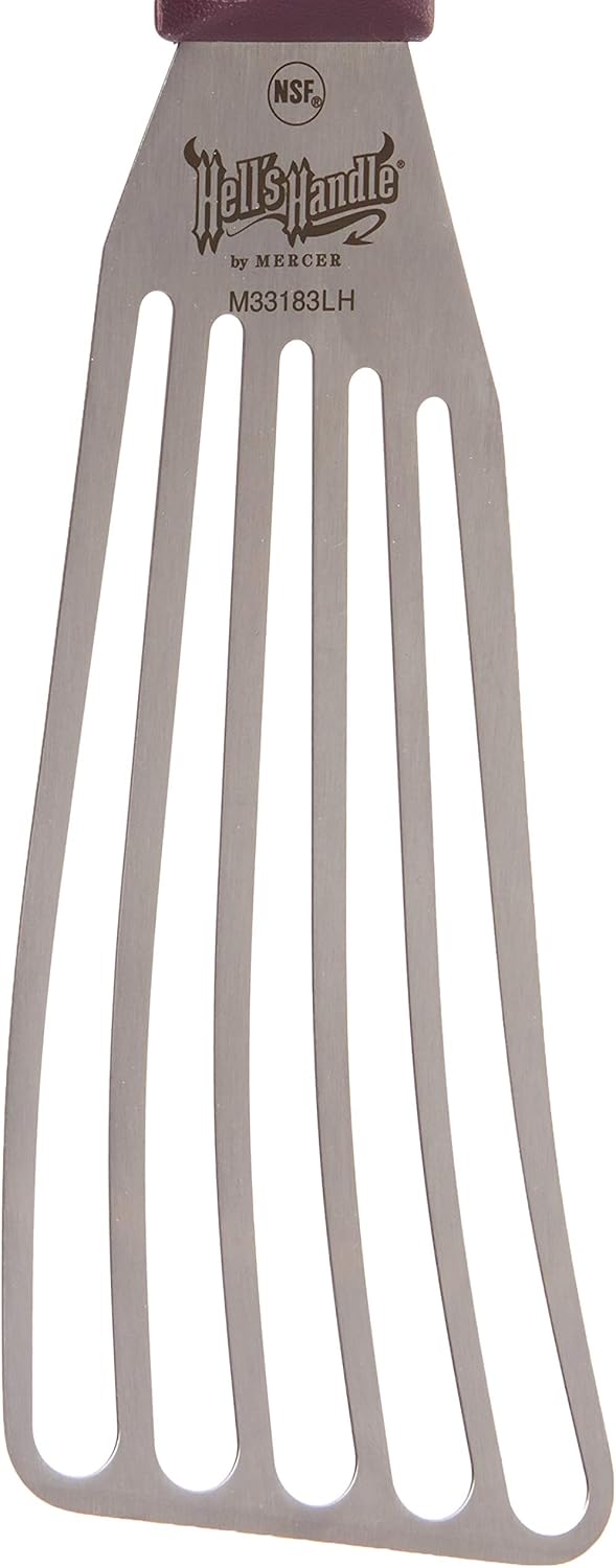 Mercer Culinary Hell's Handle, Fish Turner/Spatula, Left Handed, 3 Inch x 6 Inch
