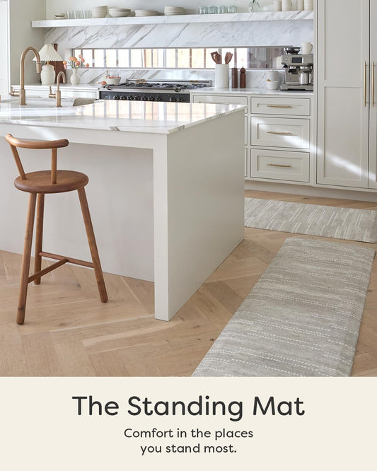 House of Noa Nama Standing Mat – Anti-Fatigue Cushioned Kitchen Mats for Floor | Ergonomic Bounce-Back Foam Kitchen Mats | Anti-Fatigue Mats for Kitchen & Standing | Aspen Reed | 22"x54"