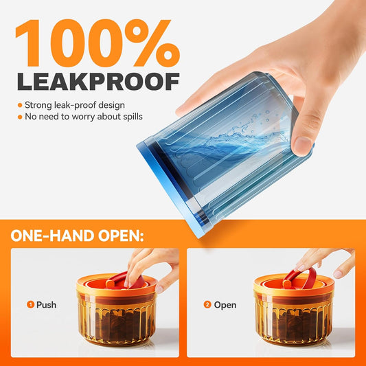 THKAILAR 6-Pack Airtight Food Storage Containers, Coffee-Tinted UV Blocking (10oz/17oz/24oz) for Kitchen Pantry Organization, Leakproof BPA-Free Snap-Lock Lids for Dry Food,Flour,Nuts,Grains,Coffee