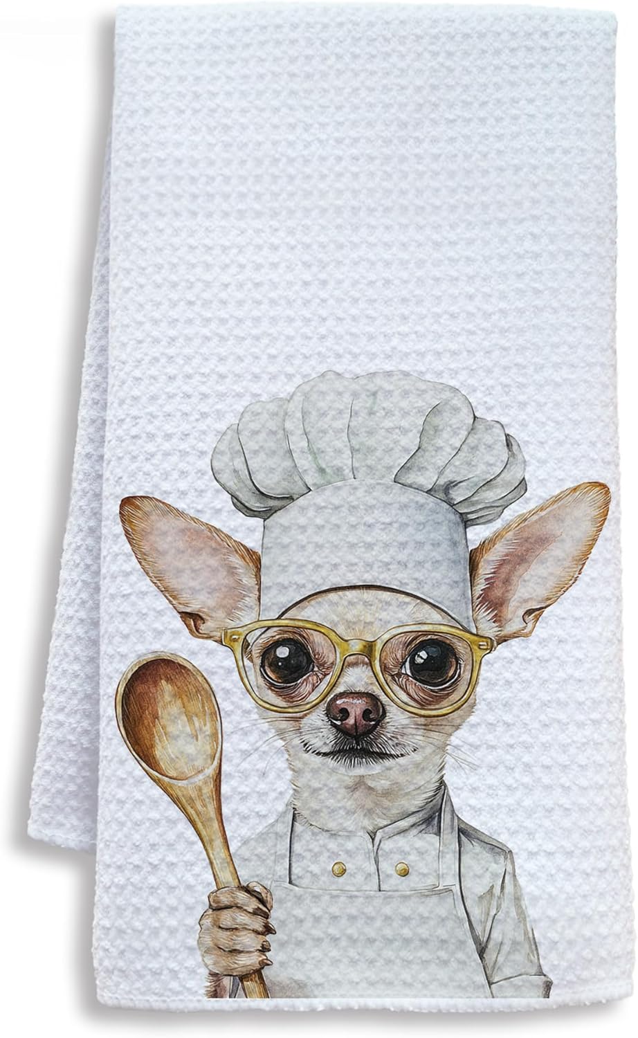 Funny Chihuahua Dog Kitchen Towels, Chihuahua Gifts for Women Dish Tea Towels for Kitchen, Dog Lovers Mom Dad Owner Gifts Decorative Hand Towels, 16x24 Inch