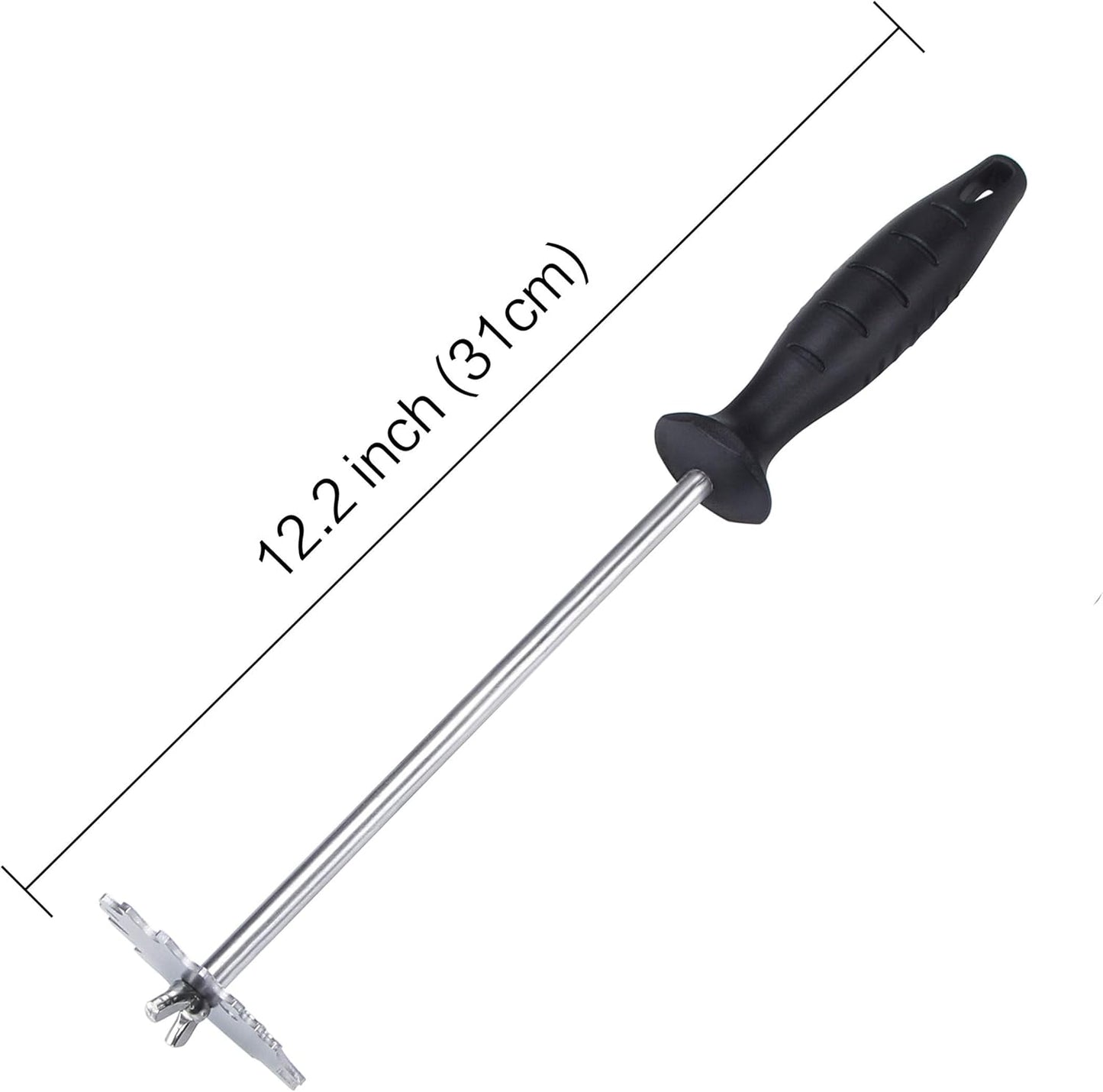 MSY BIGSUNNY Good Grip Stainless Steel Grill Scraper for BBQ Grate and Griddle (12" Scraper)