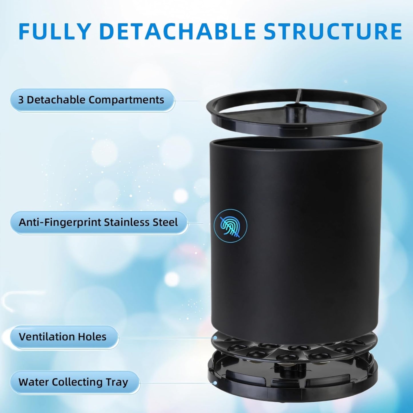 Utensil Holder,Large 360°Rotating Kitchen Utensil Holder For Counter,Cooking Silverware Organizer Stainless Steel Caddy Flatware Spoon Spatula Tool Cutlery Container