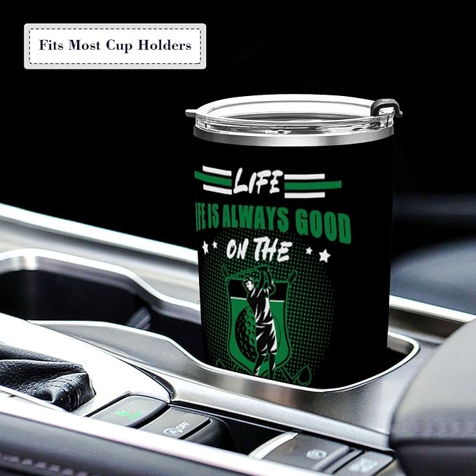 JUDIAN Gifts for Golf Men Gifts for Dad from Daughter Son Birthday Gifts for Father 20oz Tumblers Coffee Travel Mug Gifts Funny Golf Gifts