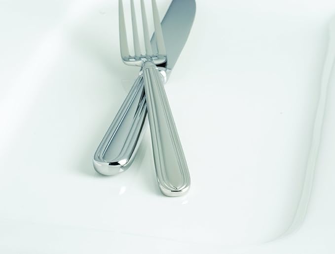 Fortessa Metropolitan 18/10 Stainless Steel Flatware, 5 Piece Place Setting, Service for 1