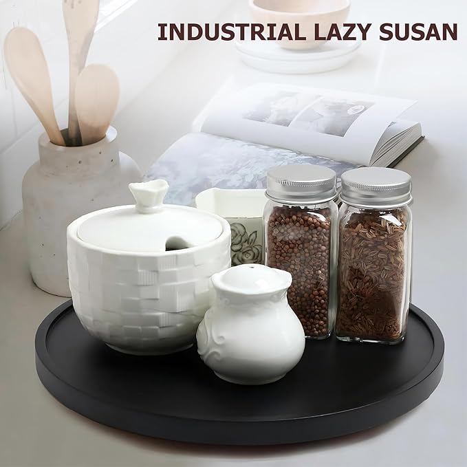 [ 2 Pack ] 10-inch Lazy Susan Organizers, ACIAZAAZ Lazy Susan Turntable for Cabinet, Kitchen Turntable Storage for Table, Countertop, Pantry