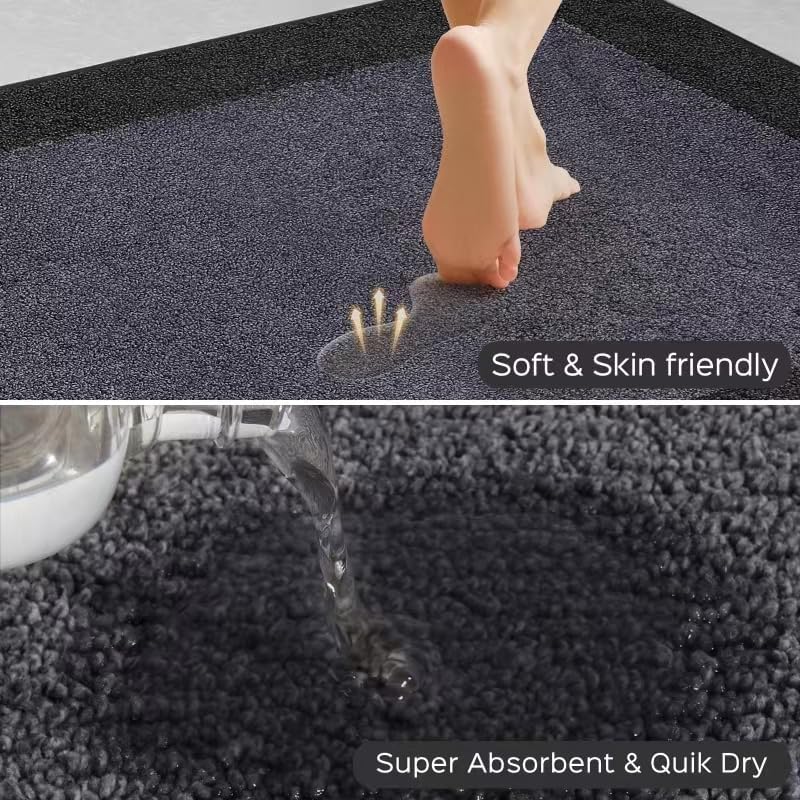 Machine Washable Kitchen Rug 32" x 48", Non Slip Indoor Door Rug, Absorbent Entrance Runner Rug for Bedroom, Hallway, Bathroom, Floor