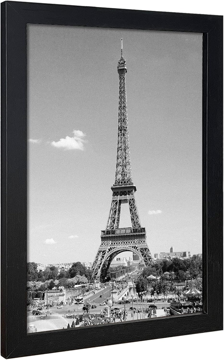 VCK 13x19 In Poster Frame Black Wood with Plexiglass Set of 5 Picture Frames without Mat for Wall Decoration