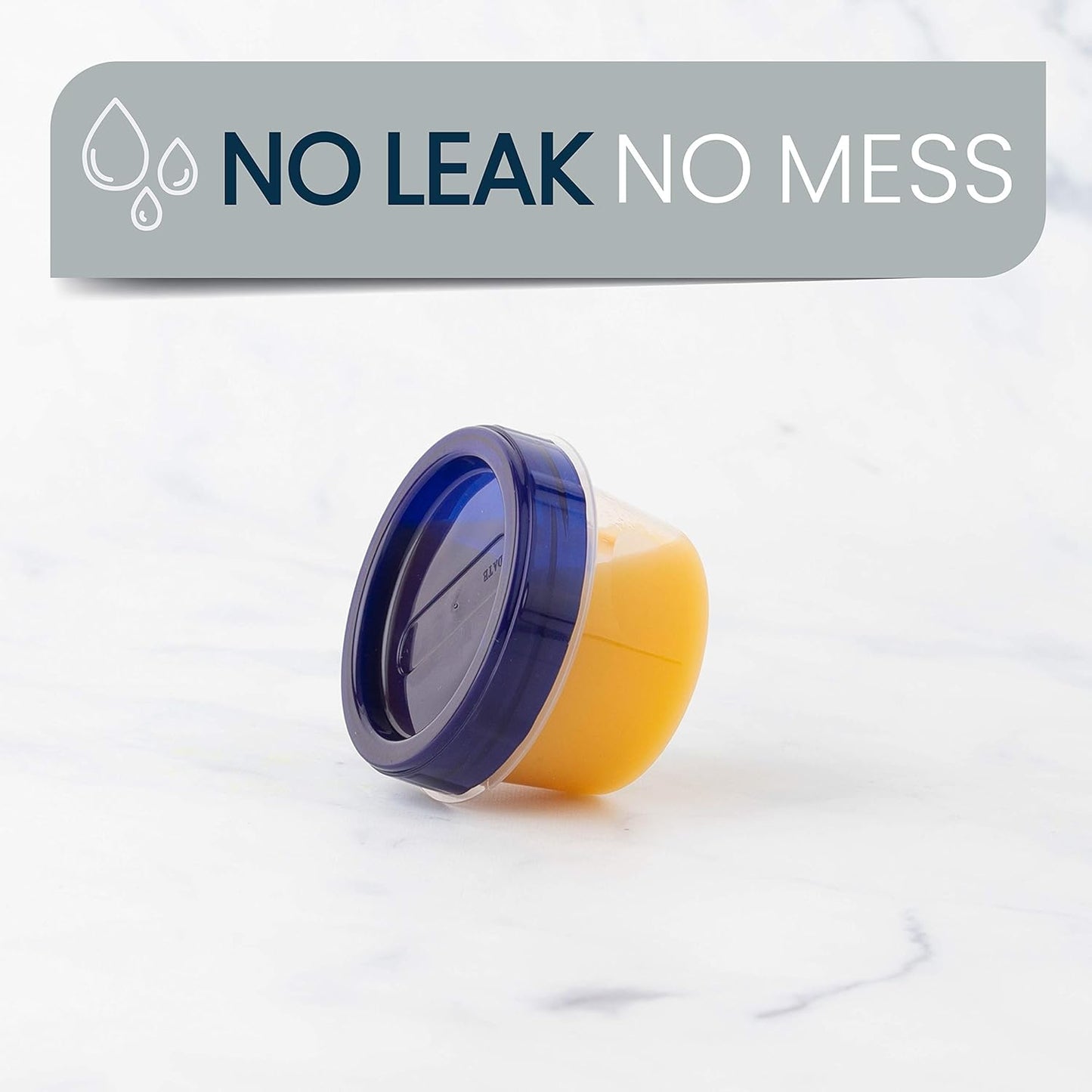 PLASTICPRO [4 oz 144 Pack] Twist Top Deli Containers Clear bottom With blue Top Twist on Lids Reusable, Stackable, Food Storage Freezer Container Pack of 144