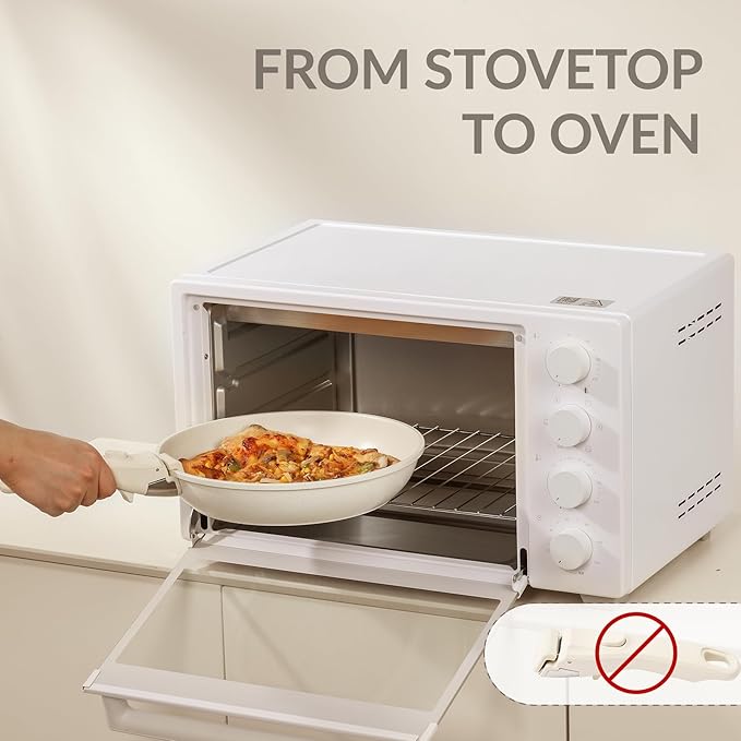 8PCS Ceramic Cookware,Nonstick Ceramic Pan, Removable Handle Pots and Pans Set, Stackable Pan Set, Nonstick Pots and Pans Set Non Stick pot for Home,RV