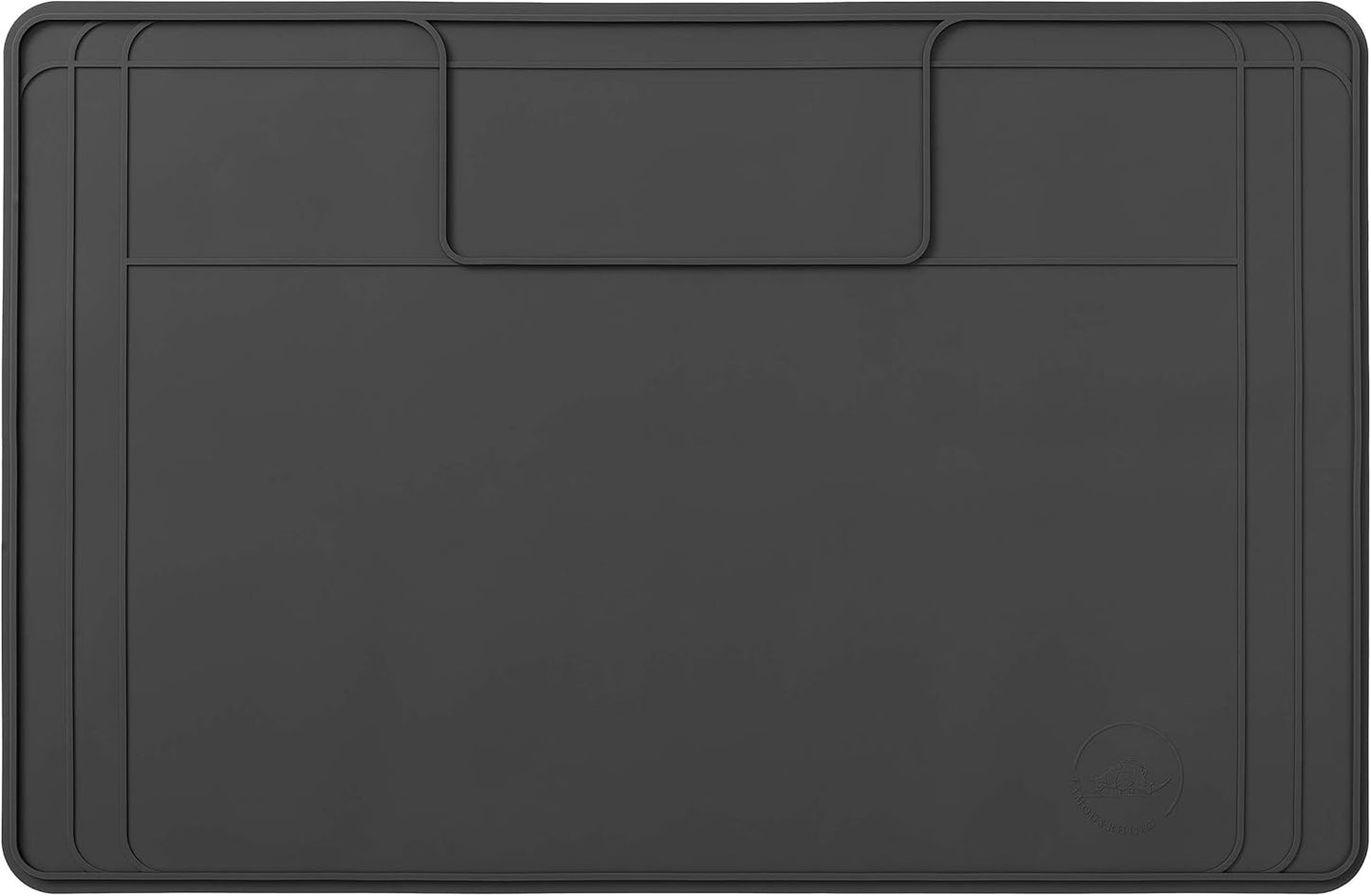 The Original Under Sink Mat - Silicone Waterproof mat, Adjustable, Easy to Clean, Kitchen cabinet liner, Disifenction Surface - 31" x 22" or smaller (Dark Gray, 31" x 22")