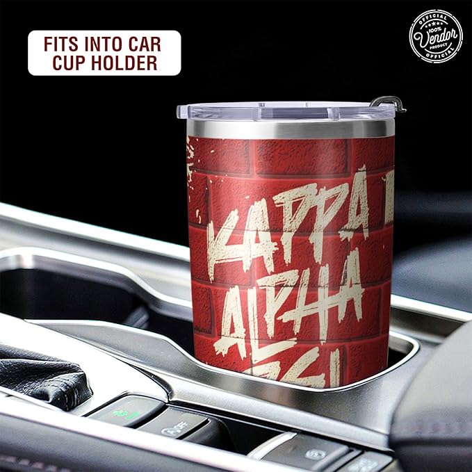 Kappa Alpha Psi Fraternity Paraphernalia - Official Vendor - 20 oz Stainless Steel Insulated Sublimation Tumbler - Blocks
