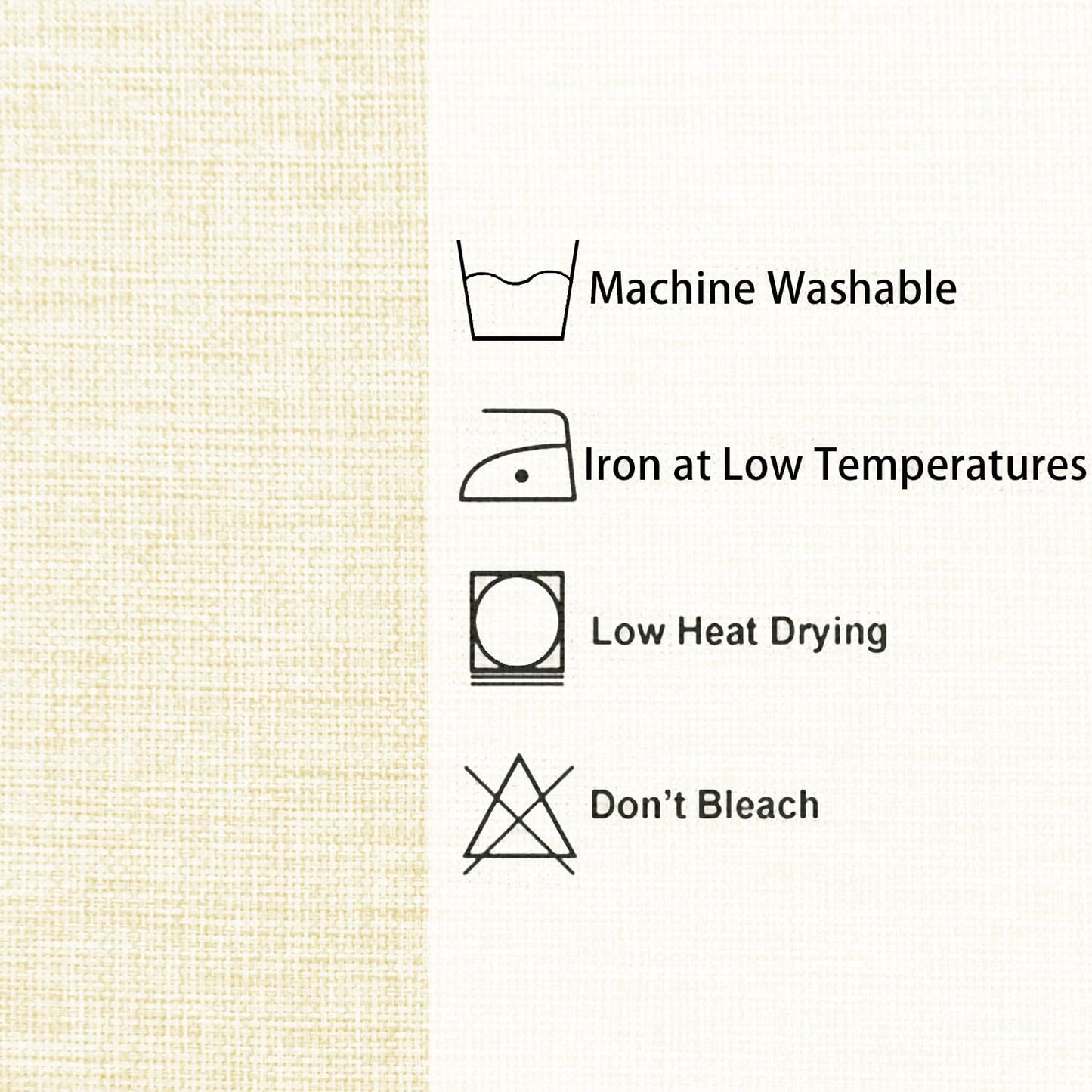 Hiasan Faux Linen Square Tablecloth - Wrinkle and Stain Resistant Washable Table Cloth for Kitchen Dining Room Holiday Table Cover for Dinner, Champagne, 54 x 54 Inch