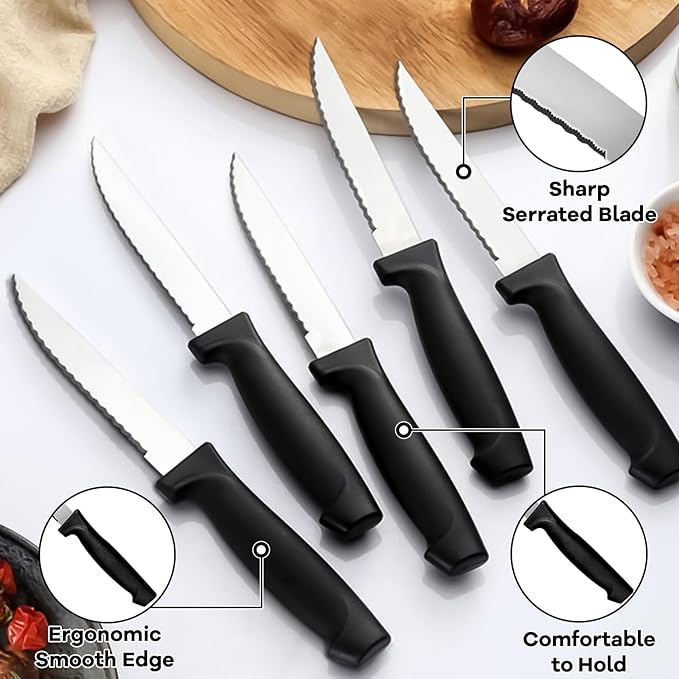 73-Piece Silverware Set with Organizer, Pleafind Stainless Steel Silverware Sets for 12, Cutlery Utensil Sets with Steak Knives, Include Forks Spoons Knives ＆ Silverware Organizer, Dishwasher Safe