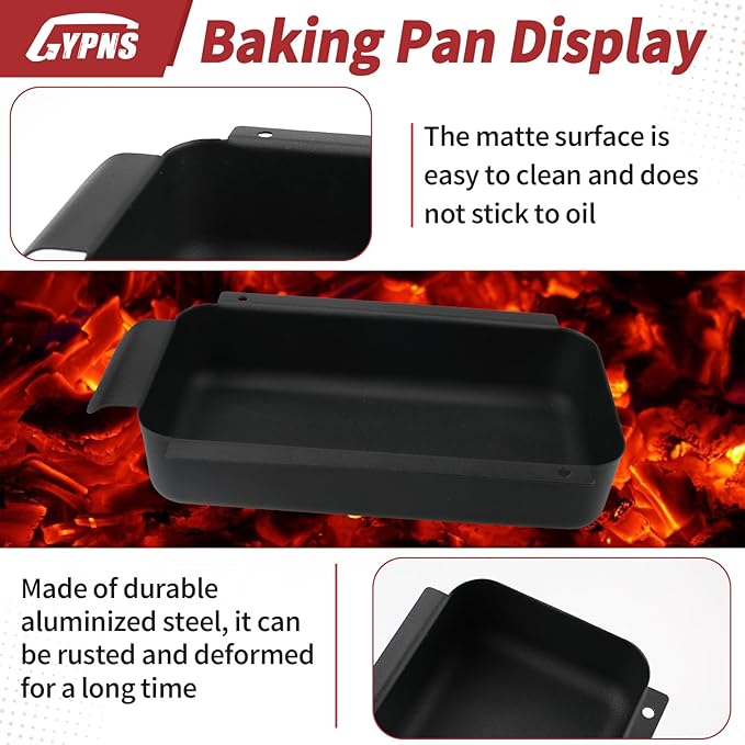 G416-0015-W1 Grill Grease Pan - for Charbroil Grill Grease Tray Replacement Parts, Grill Drip Pan Compatible with Charbroil 9328812P06 Metal Disposable Grill Grease Cup Holde