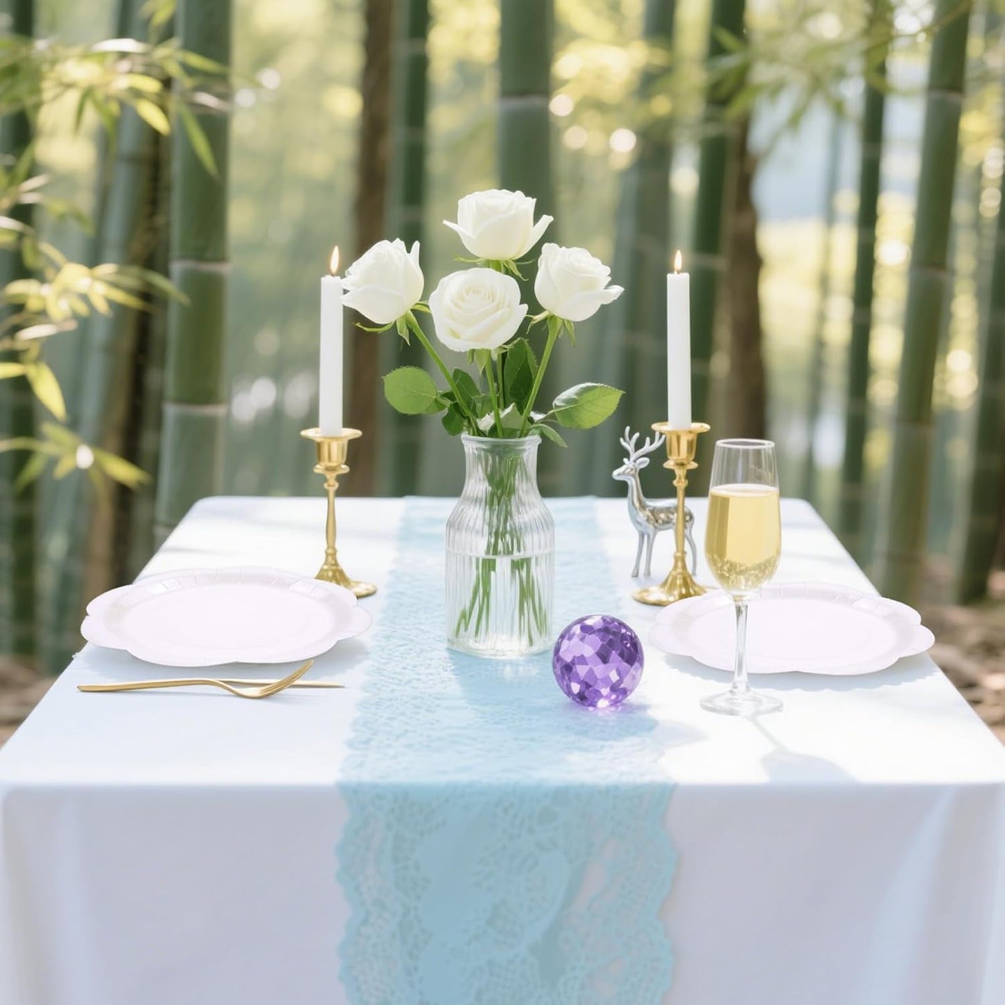 30 Pack White Paper Plates 9 Inch, Disposable Scalloped Plates Cake Dessert Plate for Dinner Baby Shower Wedding Bridal Shower Birthday Party Supplies (White, 9 inch)