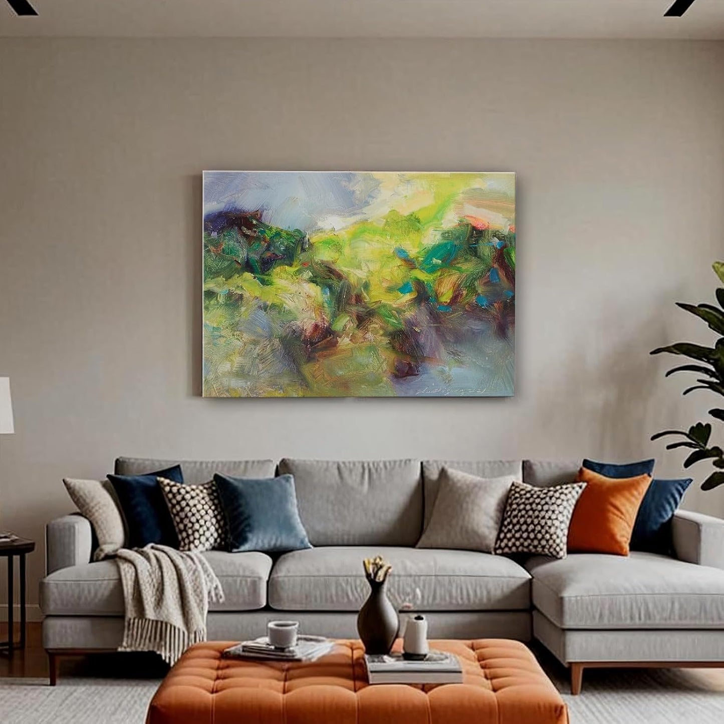 Gloliv Canvas Wall Art – Abstract Wall Decor Painting, Artist-Authorized Reproduction Canvas Prints, Modern Wall Art Decor for Living Room, Bedroom, or Office 32"x24"