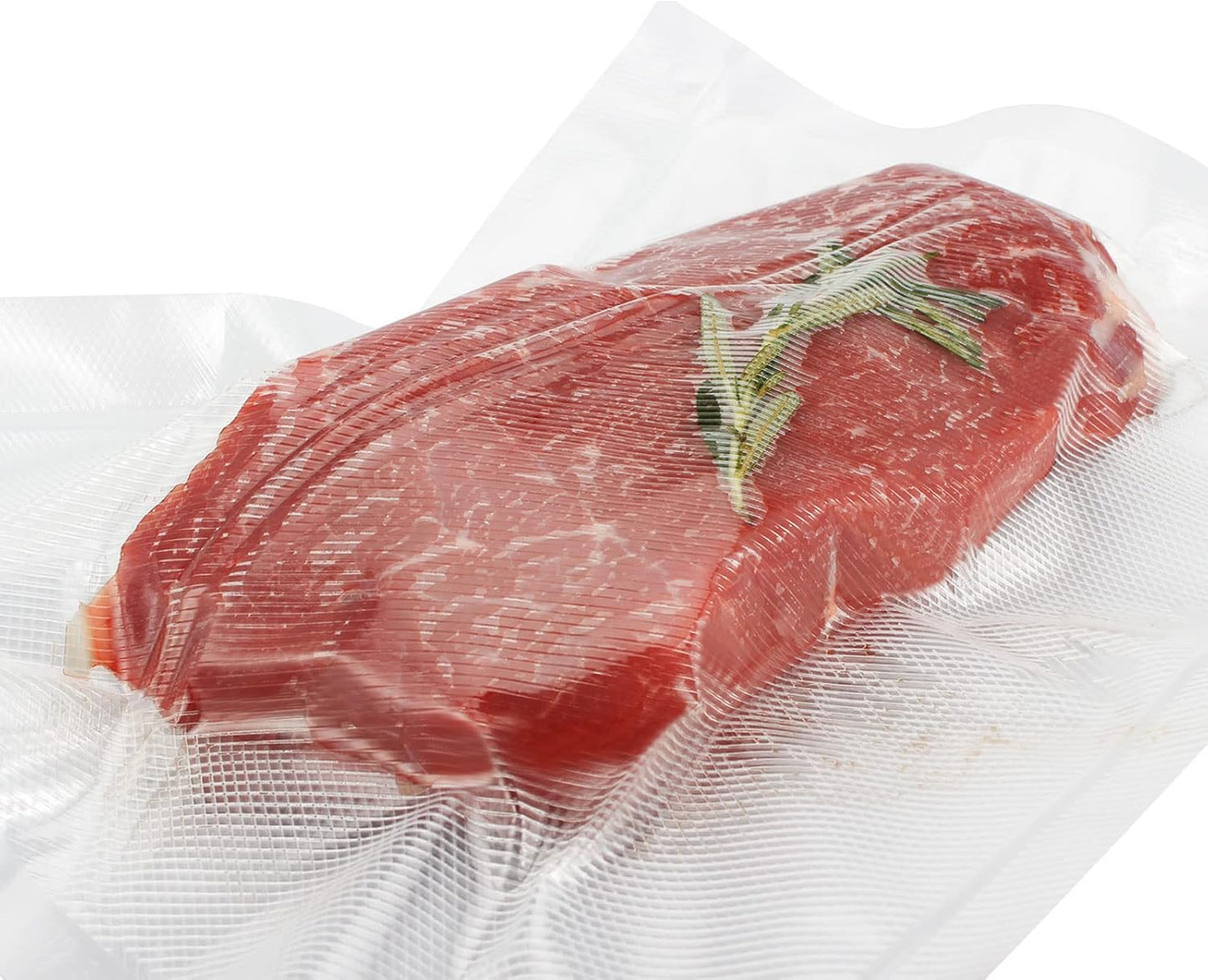 Vacuum Sealer Machine Bags Rolls (6 Rolls), 11 Inch X 16 Feet Fit Inside Machine Heavy Duty Embossed Food Storage Saver Bags Rolls Compatible with Sous Vide and FoodSaver (Total 100 Feet)