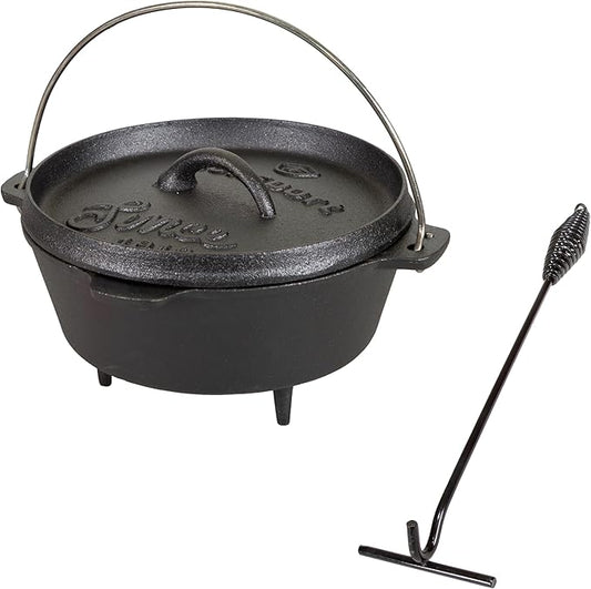 Stansport Pre-Seasoned Cast Iron Dutch Oven
