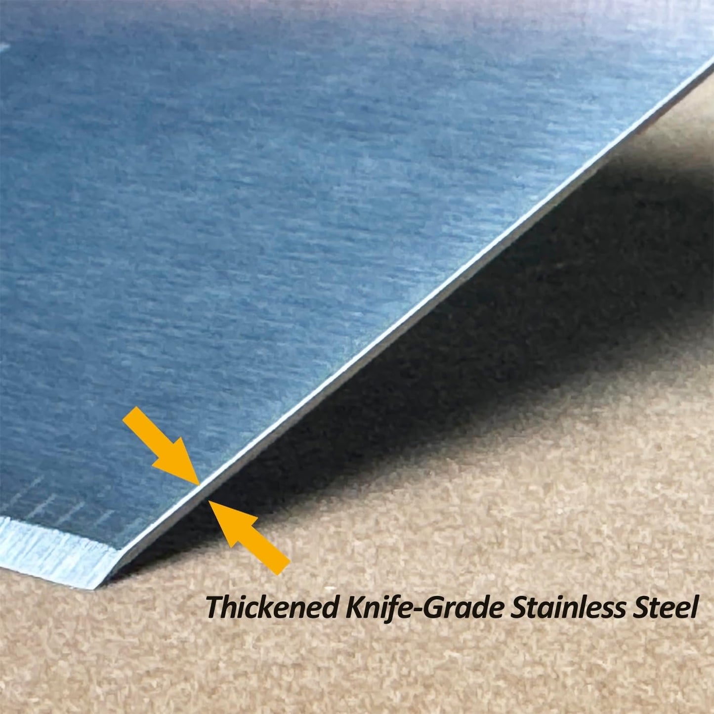 Vovoly Multipurpose Bench Scraper Kitchen Utensil for Flat Top Griddle, Dough Scraper Cutter for Bread and Pizza Cutter - Stainless Steel Metal Griddle Scraper Chopper-Dishwasher Safe