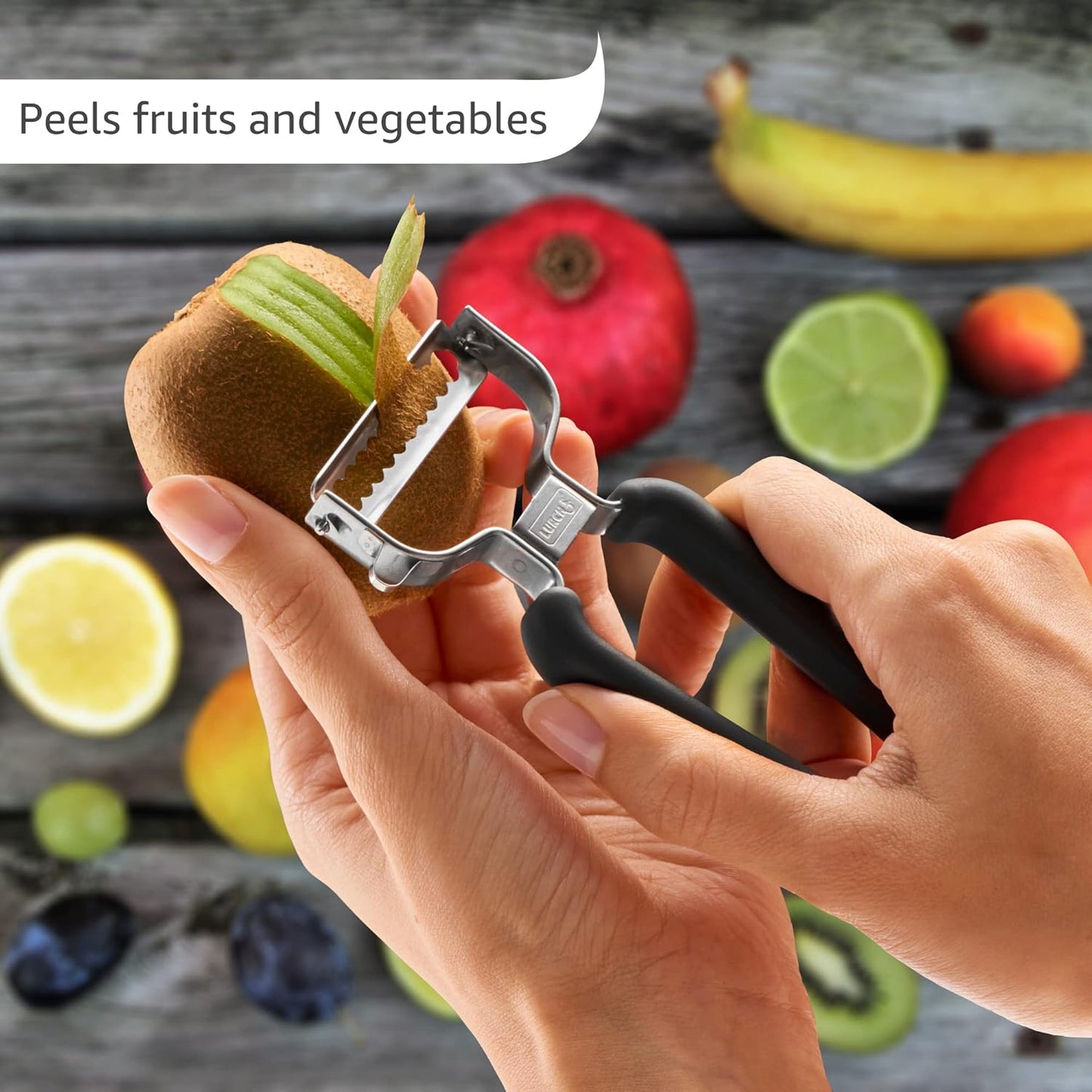 Lurch Germany Super Y Peeler 5.1 x 2.3 Inches / 13 cm x 6 cm - Black