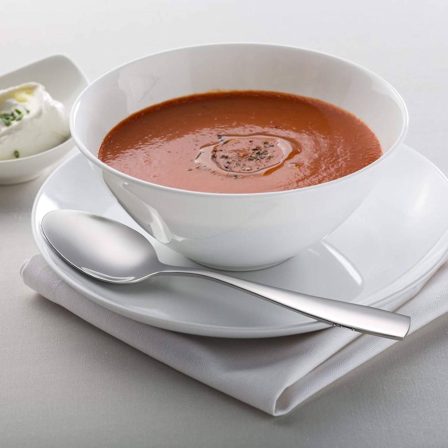 Asking 12-Piece Stainless Steel Kitchen Dinner Spoon, Cutlery Table Spoons