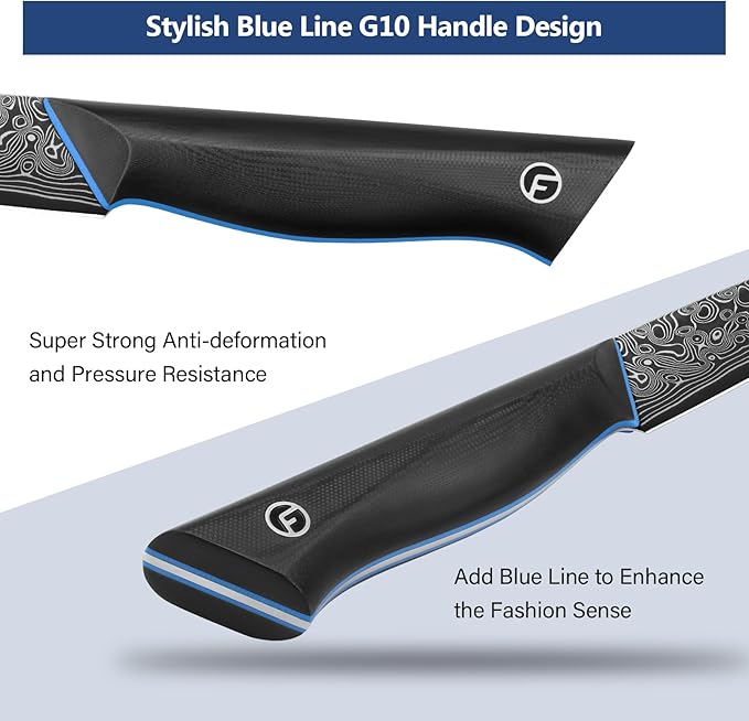 3.75 Inch Paring Knife, Fruit Knives with G10 Handle, 67-Layer Japanese Damascus Steel Forged Small Kitchen Knife, Ultra Sharp Knves with Exquisite Package