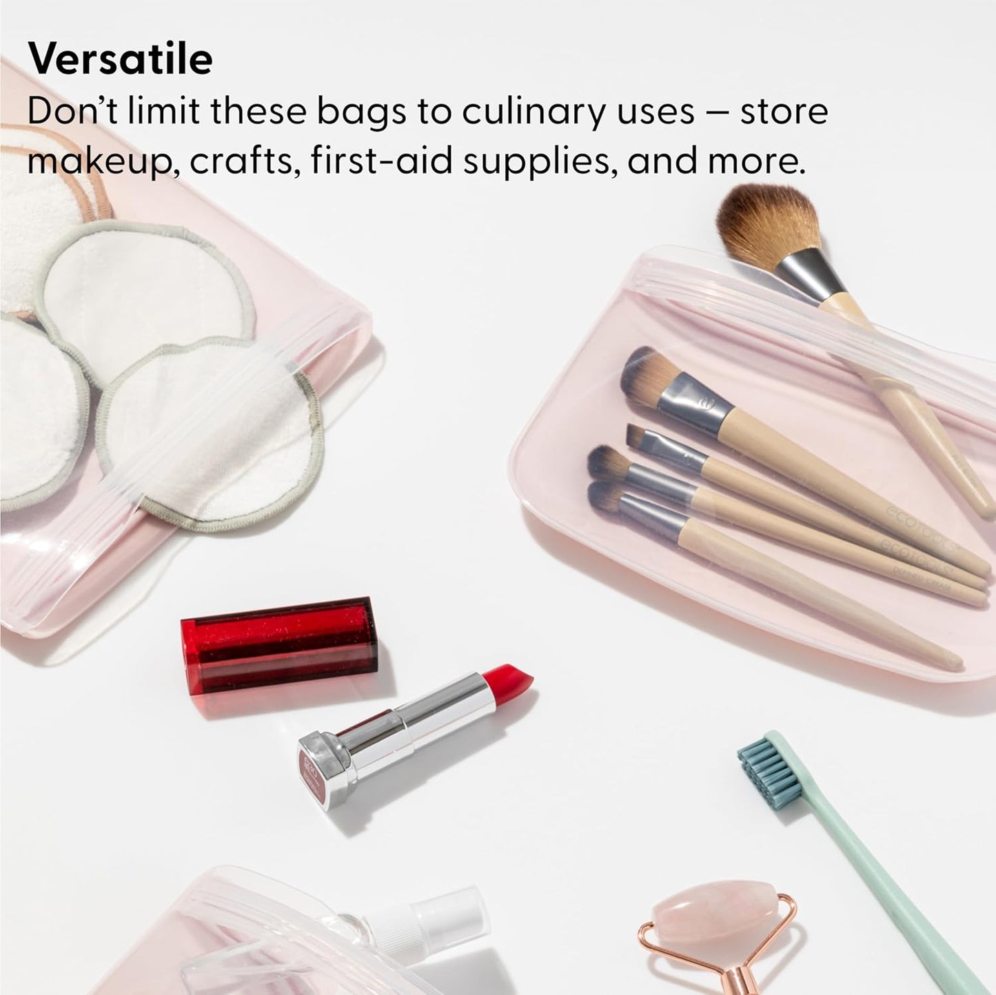 W&P Porter Silicone Reusable Storage Bag, Sandwich (36oz Stand-Up), Charcoal, Food Storage Container, Microwave and Dishwasher Safe, Easy Cleaning