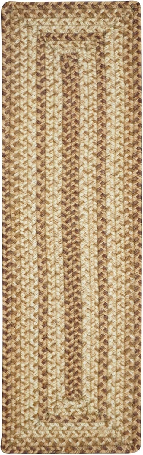 Homespice Cookie Dough Jute Braided Long Table Runner, Country Rustic Decor, Brown Rectangle 11x36 - Rich Colors, Easy to Clean, Durable and Protects Furniture