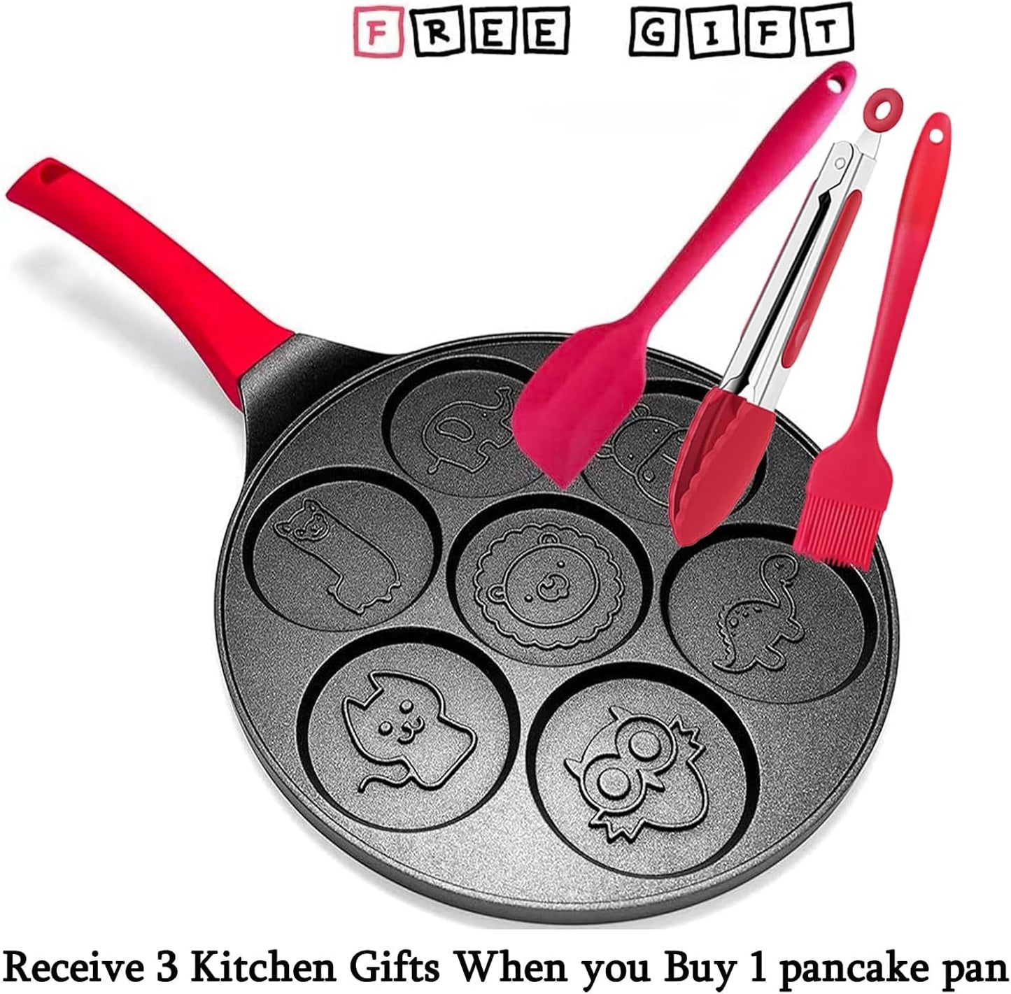 Egg Pan Omelette Pan Pancake Pan Maker Nonstick Egg Cooker Skillet for Pancakes Cookies Burgers Breakfast Pan