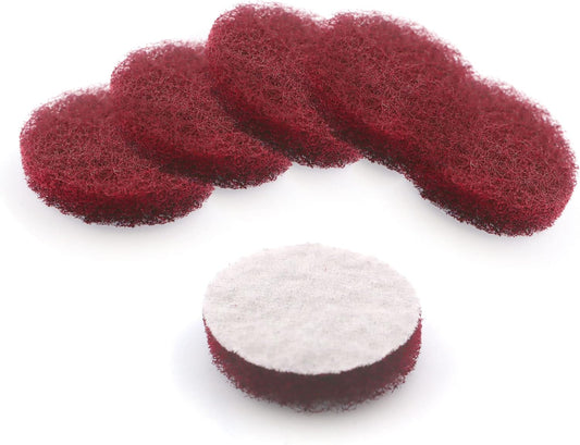 Heavy Duty Scour Pads, Non-Scratch Scrub Sponges, ULIFESTAR 5PCS Dish Scrubber Scouring Pads, Dual-Sided Reusable Household Scrub Pads for Dishes,Dish Cleaning Tool,Kitchen Scrubbers & Metal Grills