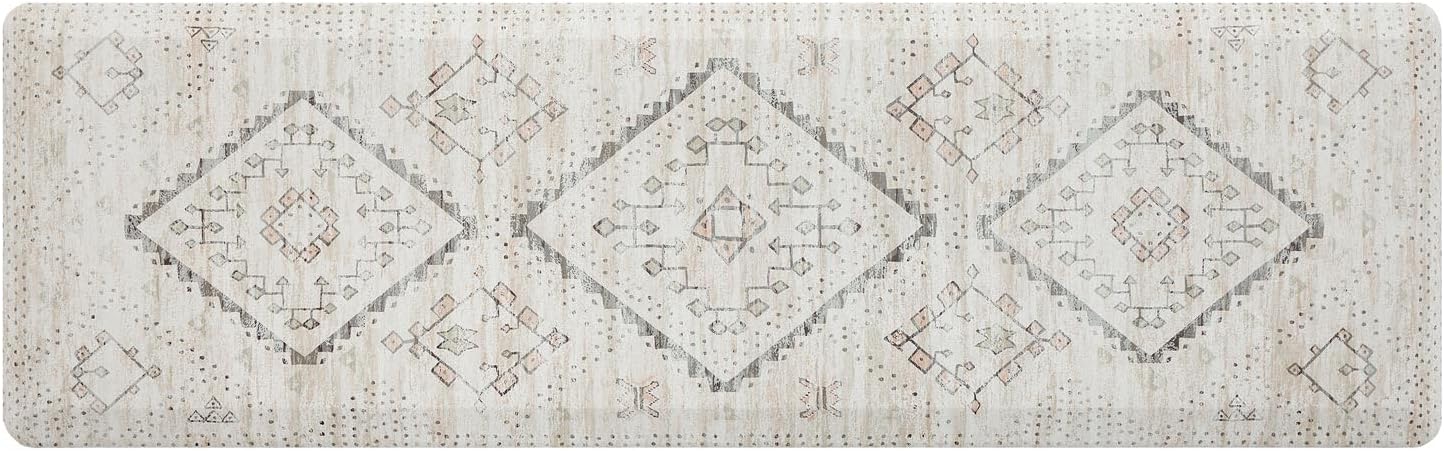 House of Noa Nama Standing Mat – Anti-Fatigue Cushioned Kitchen Mats for Floor | Ergonomic Bounce-Back Foam Kitchen Mats | Anti-Fatigue Mats for Kitchen & Standing | Ula Calico | 22" x 72"