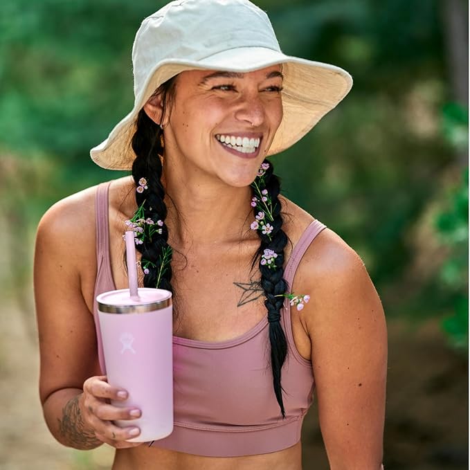 Hydro Flask All Around Tumbler Straw Lid, Insulated Travel Mug, Stainless Steel Coffee Cup 20 Oz Surf