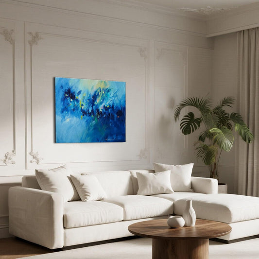 Gloliv Canvas Wall Art for Living Room – Abstract Wall Decor Painting, Artist-Authorized Reproduction Print – Modern Canvas Prints for Office, Bedroom, Bathroom & Kitchen Home Decor 32"x24"