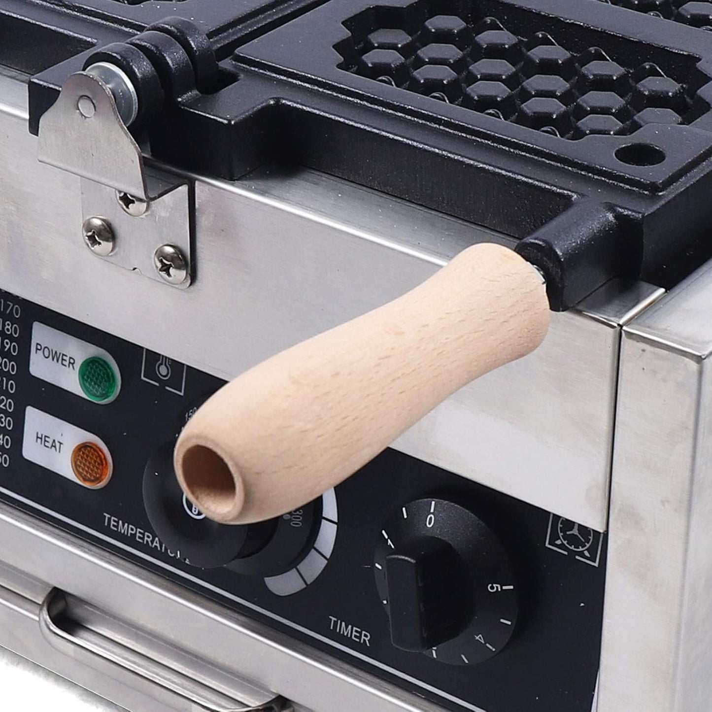 110V Commercial Electric Waffle Maker, 1500W 3 Compartment Flip Waffle Maker Iron Machine, Square Waffle Maker with Temperature and Time Control for Bakeries Snack Bar Family