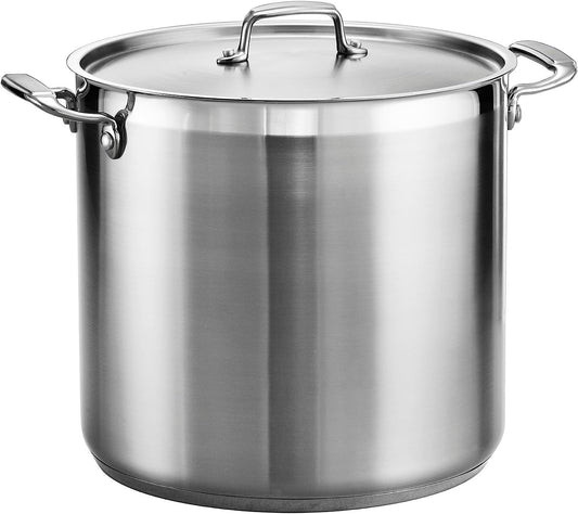 Tramontina Gourmet Stainless Steel 20-Quart Large Stock Pot with Lid