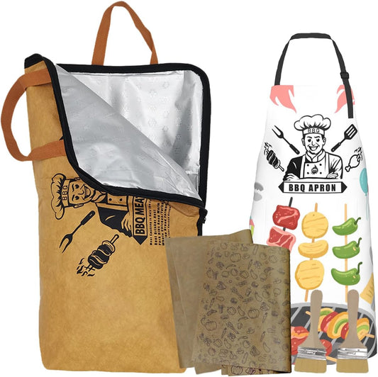 BBQ Blanket for Resting Meat-Insulated Smoker Grilling Bag Meat Resting Bags Meat Blanket Bag BBQ Accessories Smoker Accessories Grill Accessories Grilling Gifts for Men 6 PCS