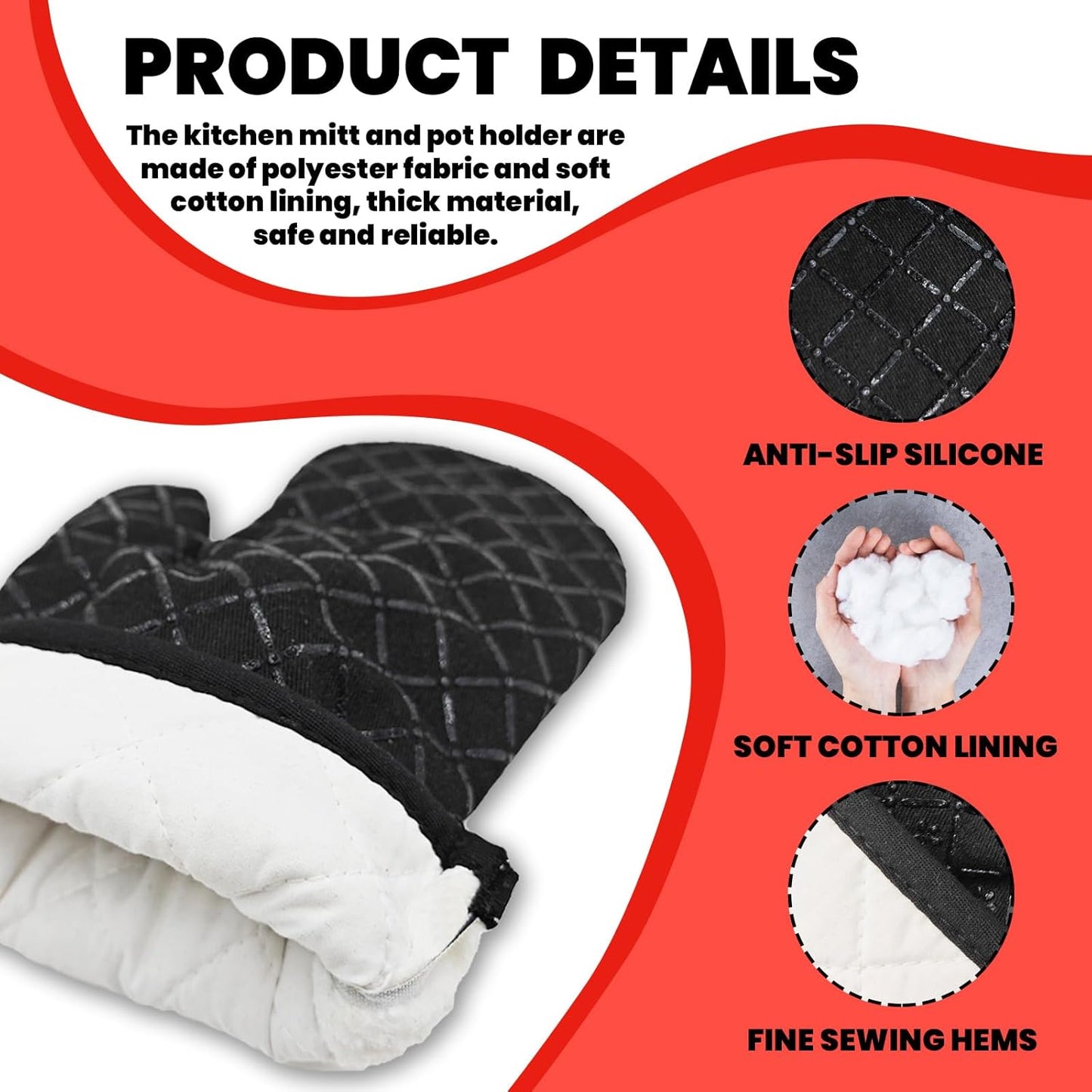 Funny BBQ Kitchen Mitts and Pot Holders（Set of 2） I Love to Rub My Meat Heat Resistant Mitts Funny Silicone Non-Slip Oven Mitts Kitchen Gift for Chef Grilling Master BBQ Lover Friend Family