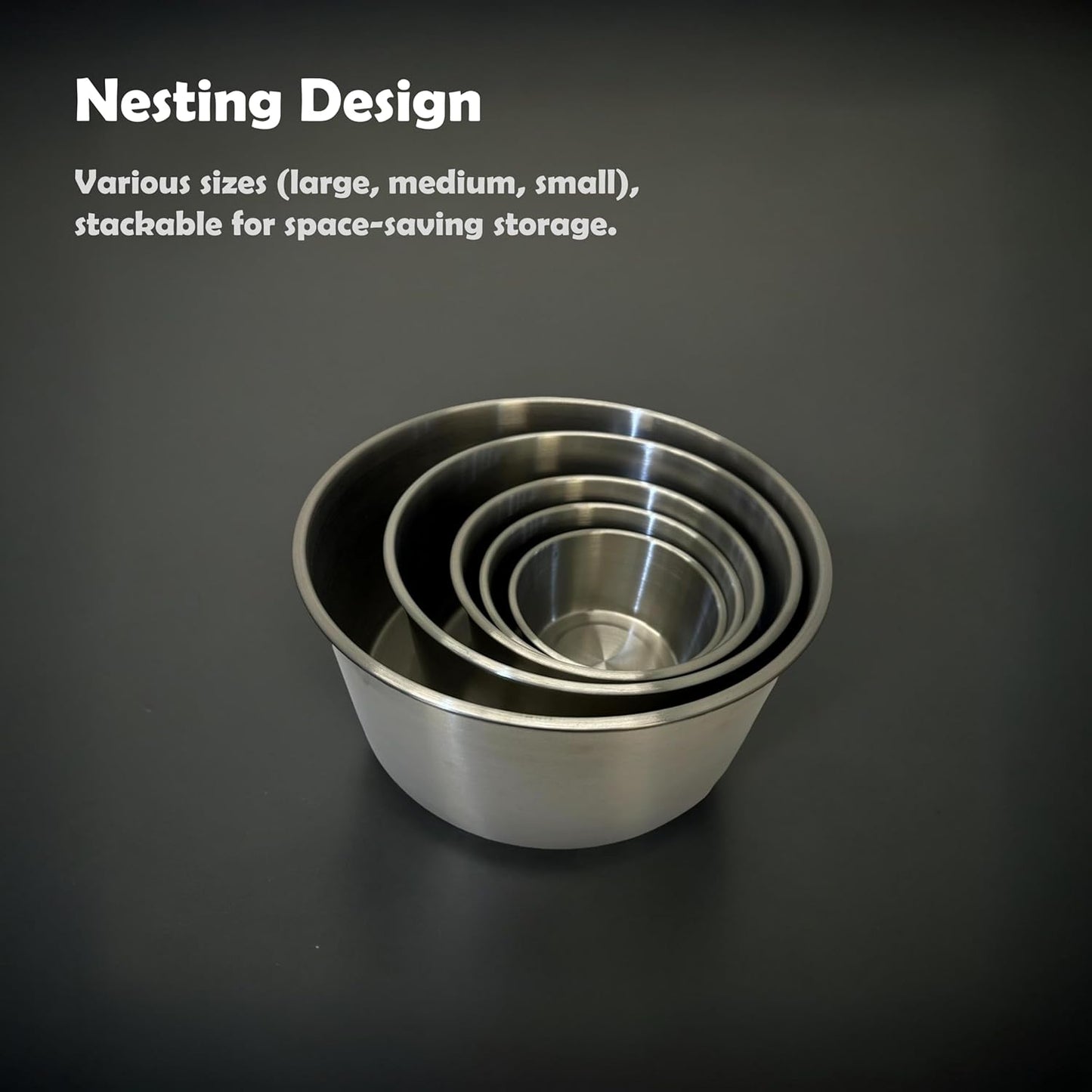 Stainless steel food storage containers leak proof & airtight lids for Kitchen,stainless steel bowl,meal prep lunch box,freezer and microwave safe (5-piece)