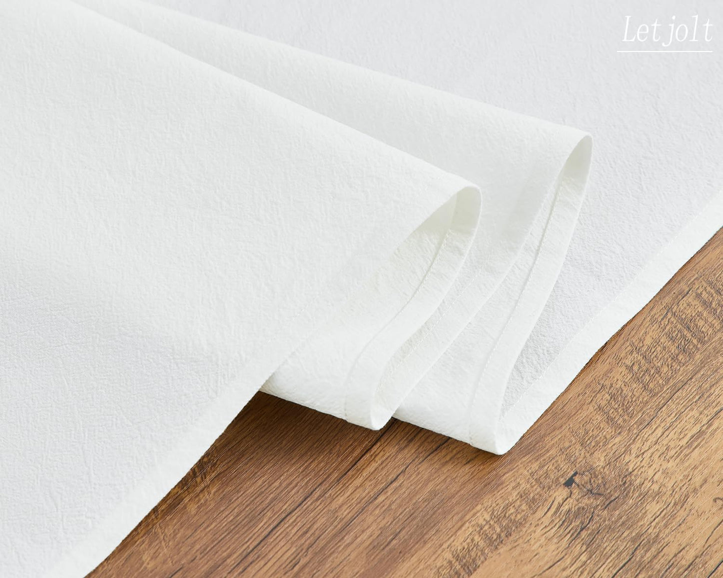 Letjolt White Table Runner 72 Inches Rustic Farmhouse Table Runner Washable Table Runner Durable Table Runner