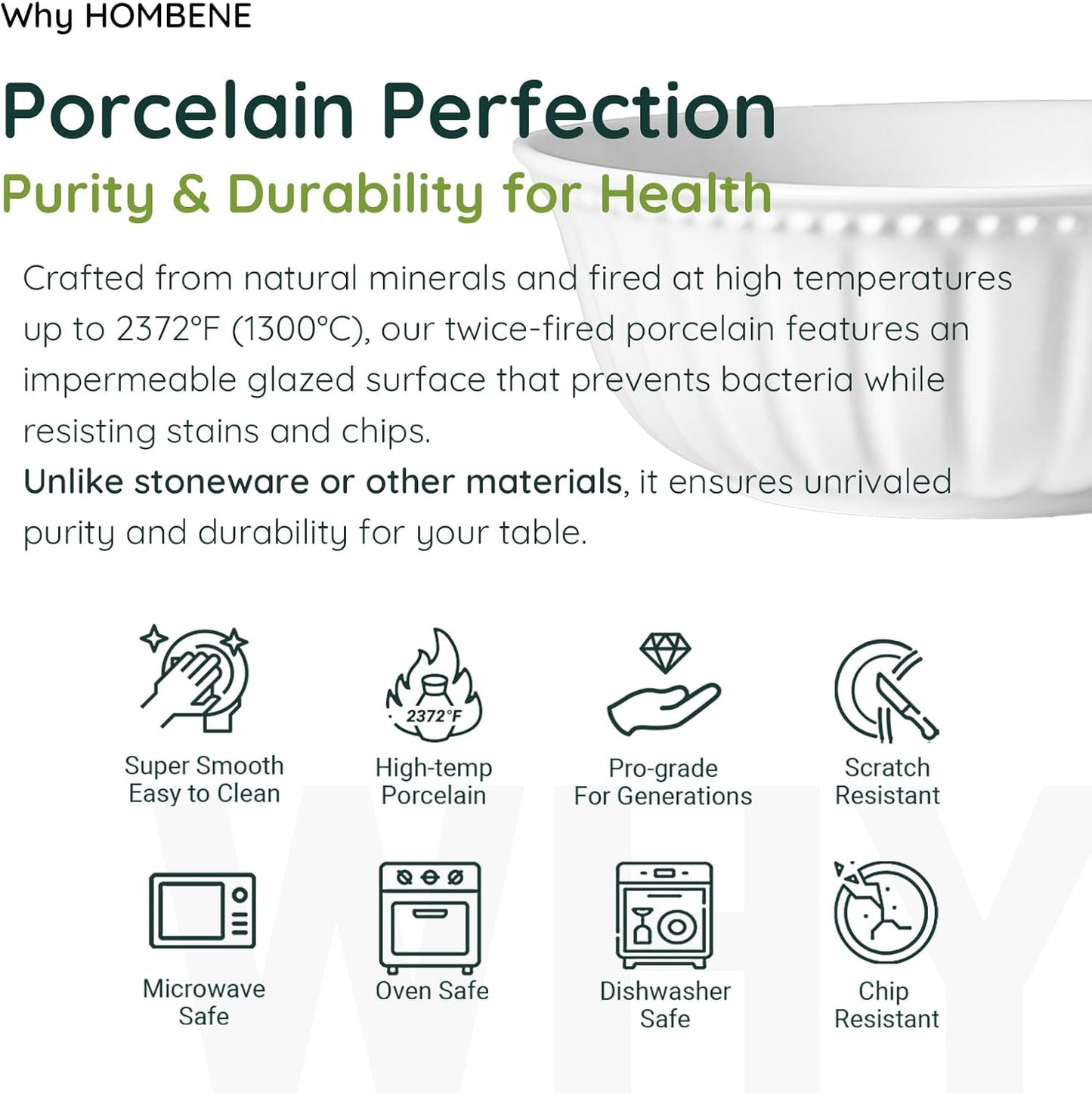 Pasta Bowls, 8 Inch Oatmeal Bowls, Kitchen Bowl Set, Mixing bowl Set, Salad bowl, Microwave and Dishwasher Safe, Set of 2