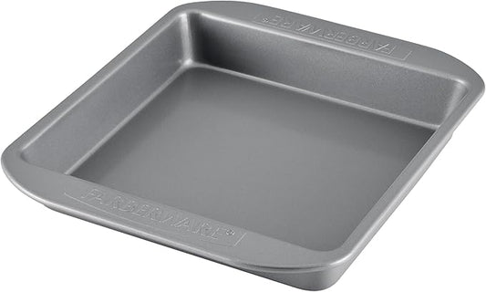 Farberware Nonstick Bakeware 9-Inch Square Cake Pan, Gray