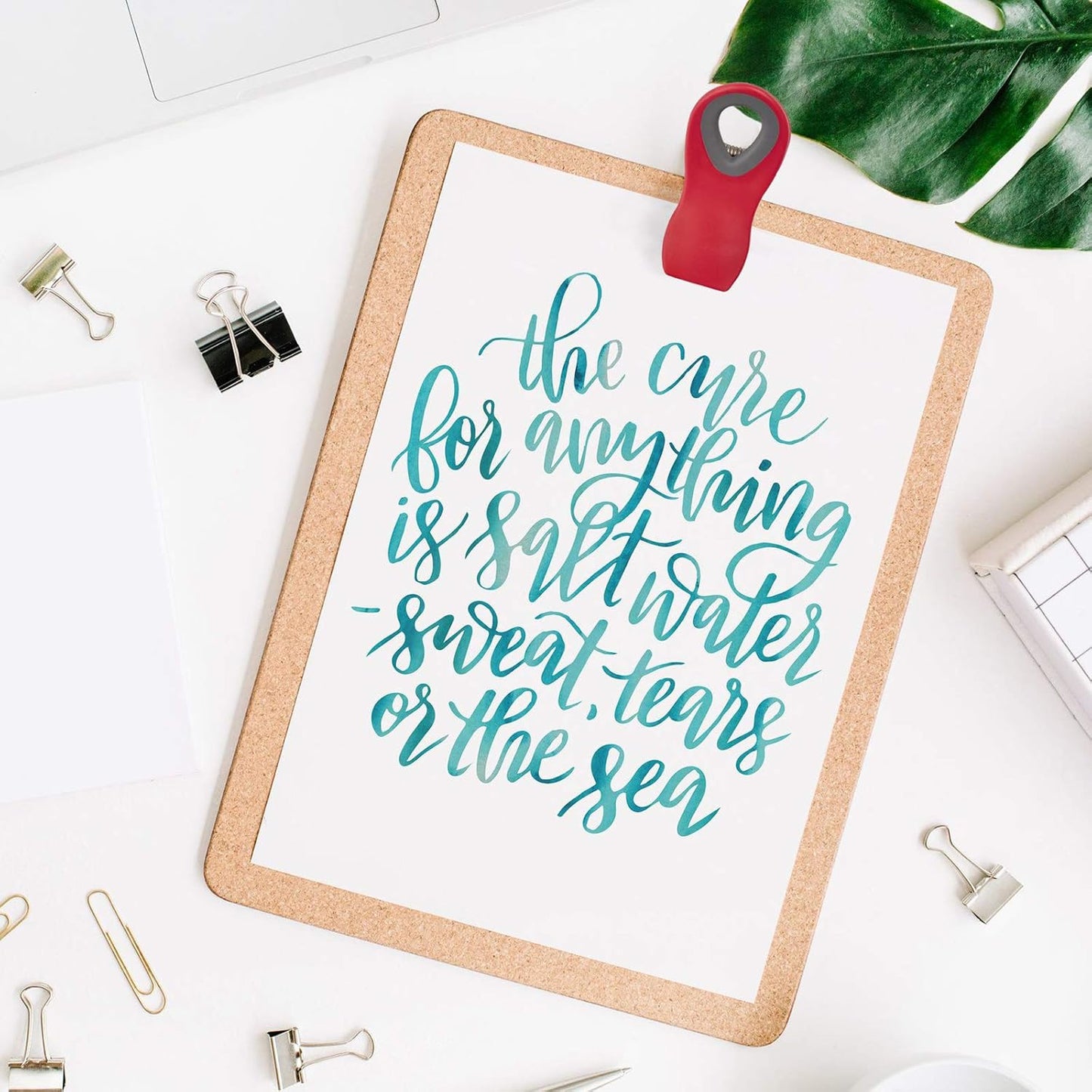 COOK WITH COLOR Bag Clips with Magnet- Food Clips, Chip Clips, Bag Clips for Food Storage with Airtight Seal Grip for Bread Bags, Snack Bags and Food Bags (Red, Pack of 20)