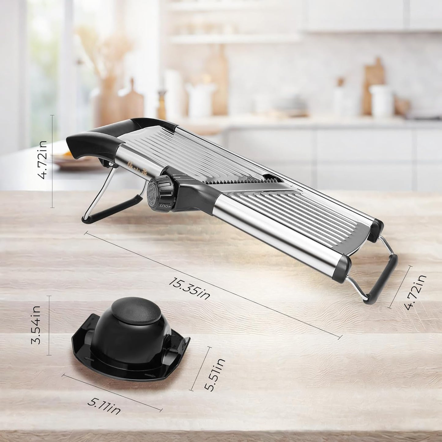 ZHANG XIAO QUAN SINCE 1628 Mandoline Food Slicer for kitchen, Adjustable Stainless Steel Mandoline Vegetable slicer Julienne, Onion Potato Chip French Fry vegetable slicer